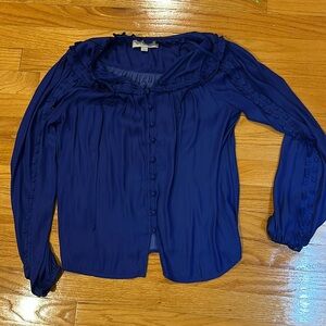 Loft royal blue blouse xs